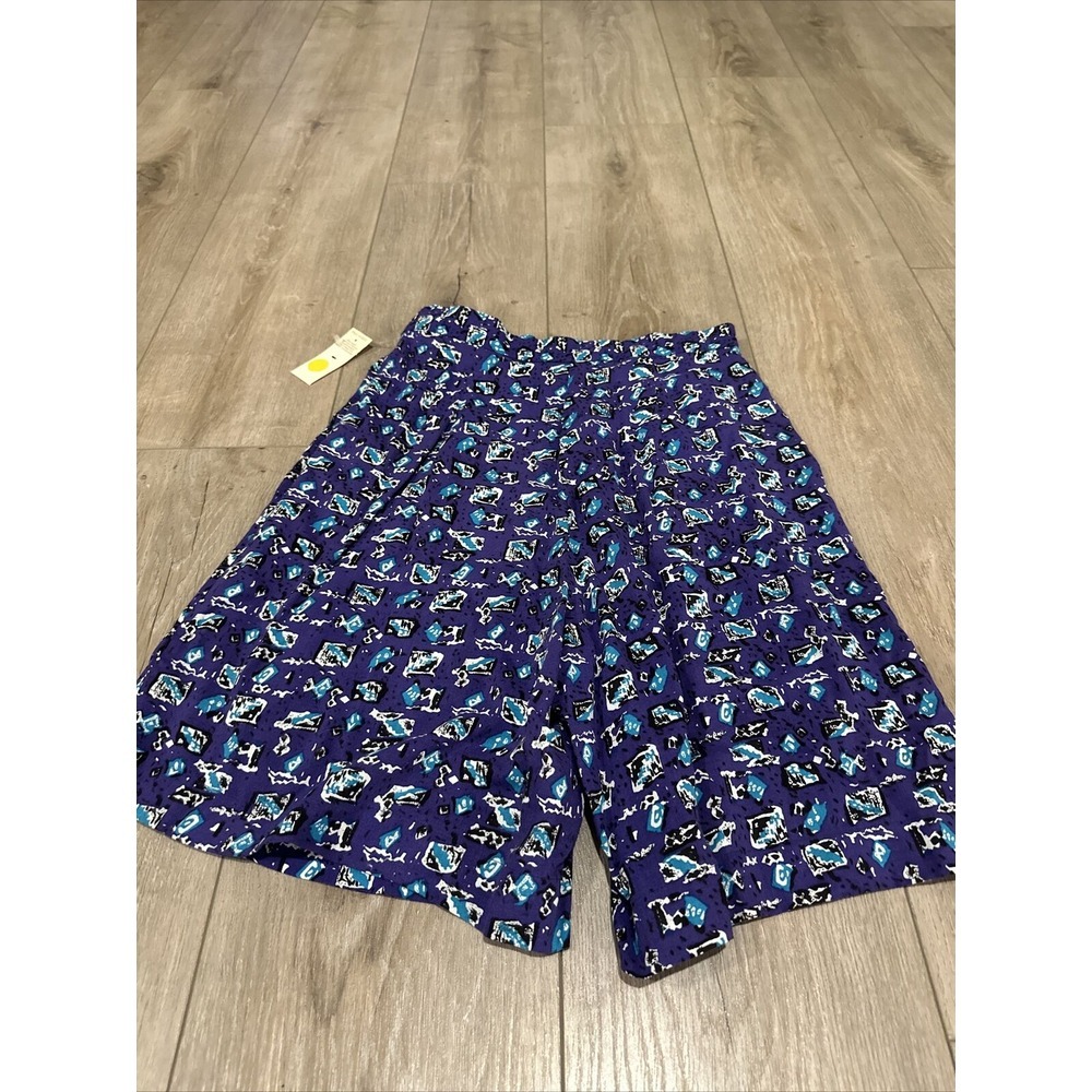 Vintage Paul Harris Design Purple Shorts Women's Size 8 NWT